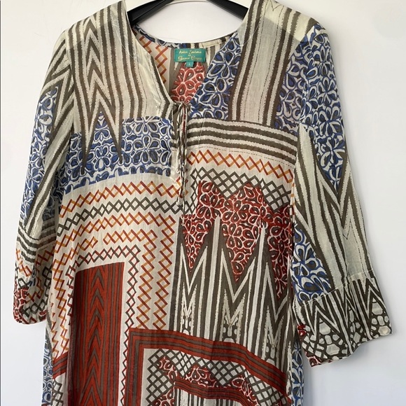 Antica Sartoria by Giacomo Cinque Swim Kaftan Dress Coverup Large - Picture 7 of 14